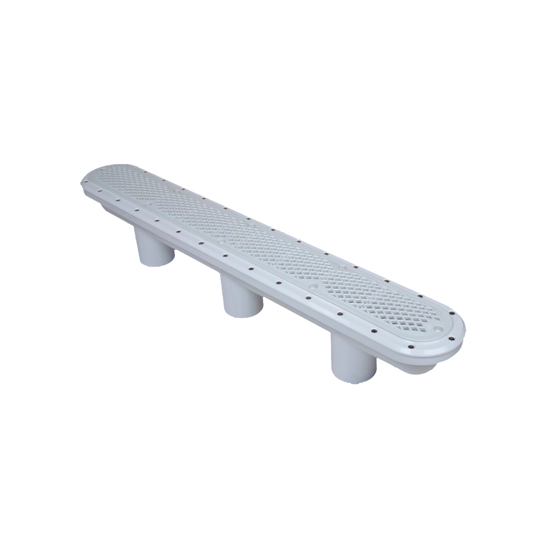 Dreno Linear Externo Plástico 10x85cm Cinza 1070112 Sibrape