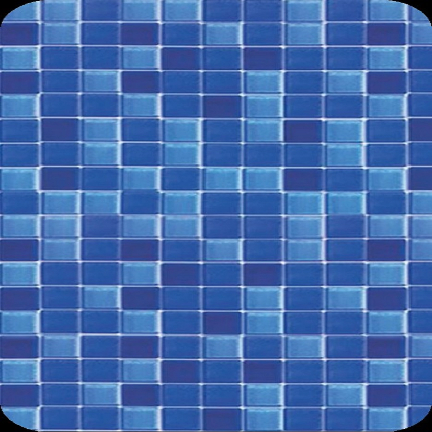 Revestimento para Piscina Pastilha Italiana Variações de Azul 130x300x600cm Aquex
