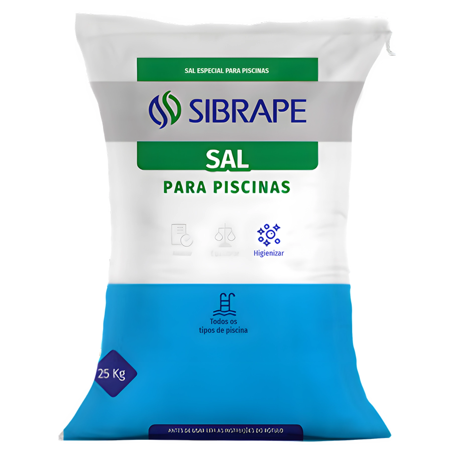 Sal para Piscina 25kg Sibrape