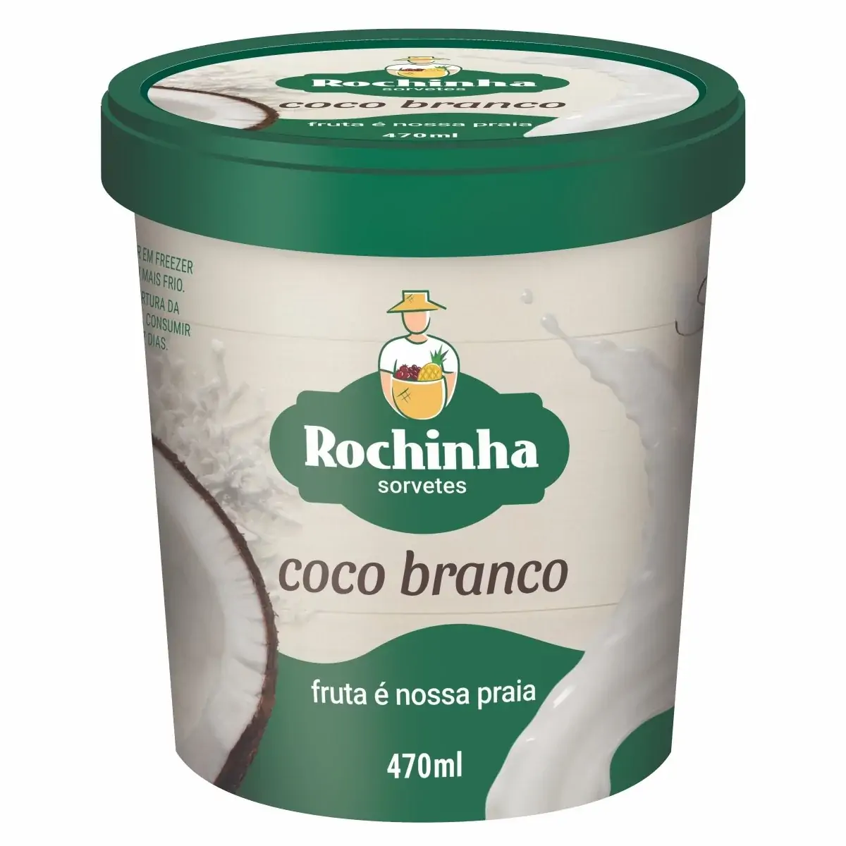 Sorvete Coco Branco ROCHINHA 500ml
