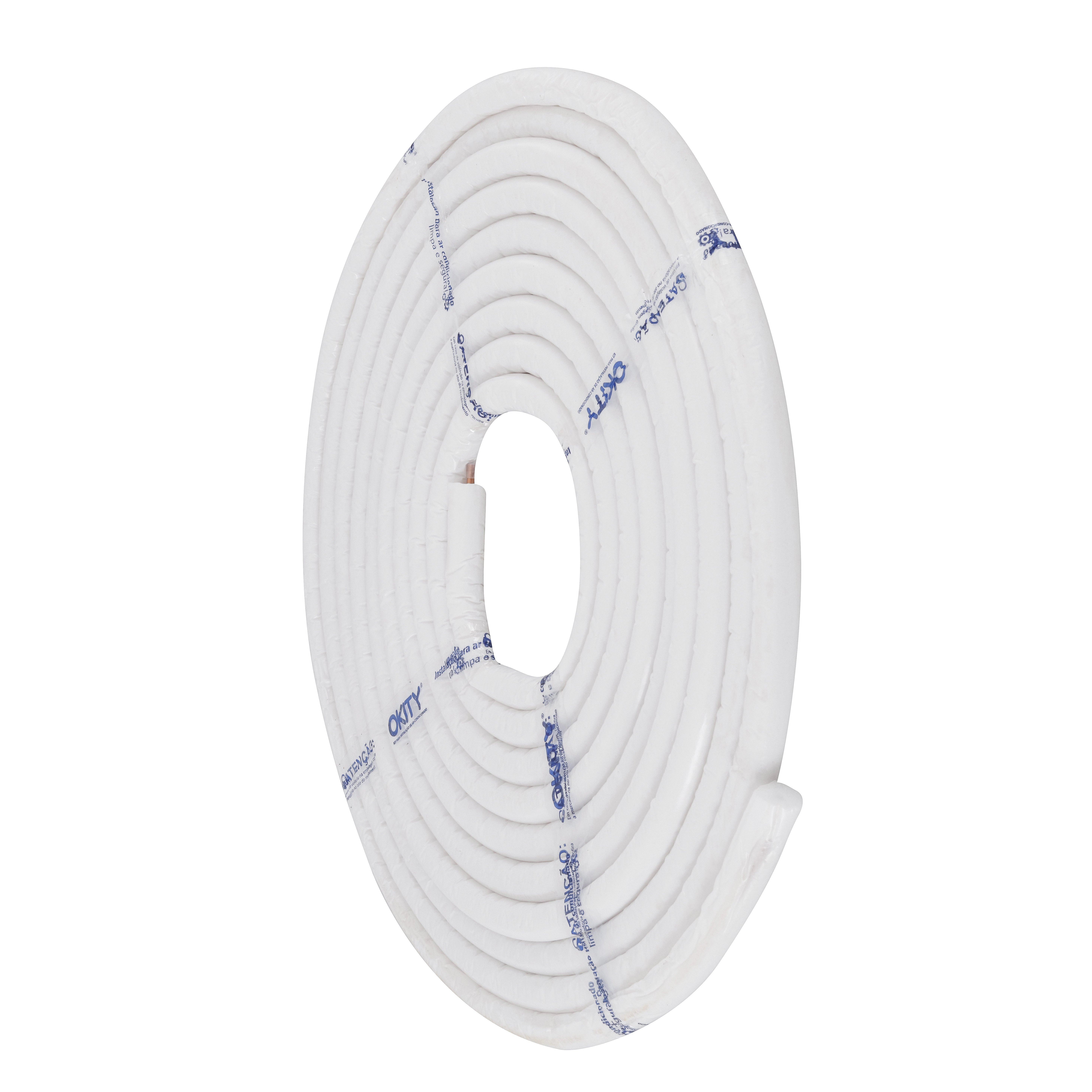 Tubo de Cobre 1/4" com Isolamento Térmico Blindado OKITY