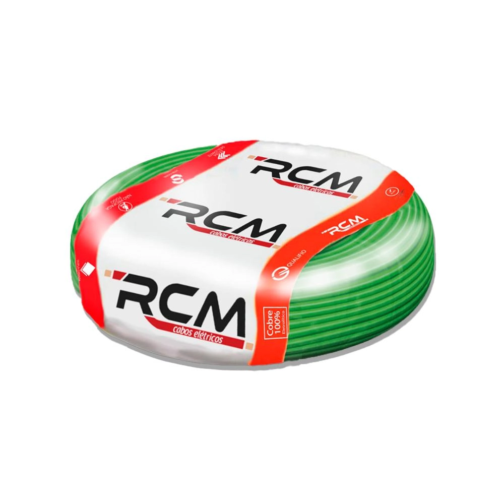 Cabo Flexível 1,5mm Rcm Verde - 100 Metros