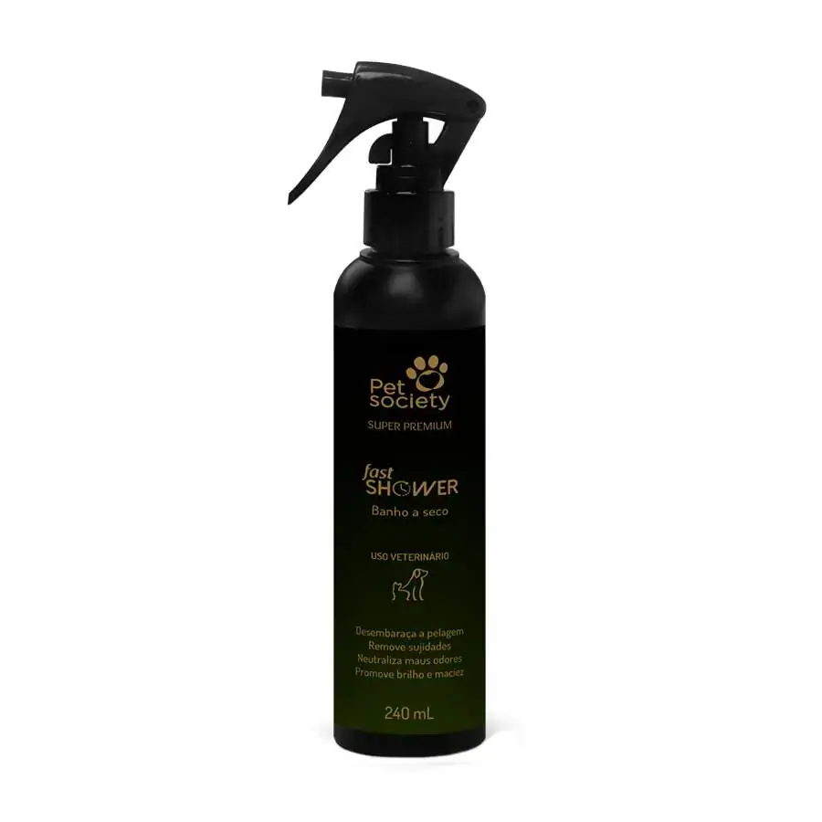 Banho A Seco Pet Society Fast Shower Para Cães