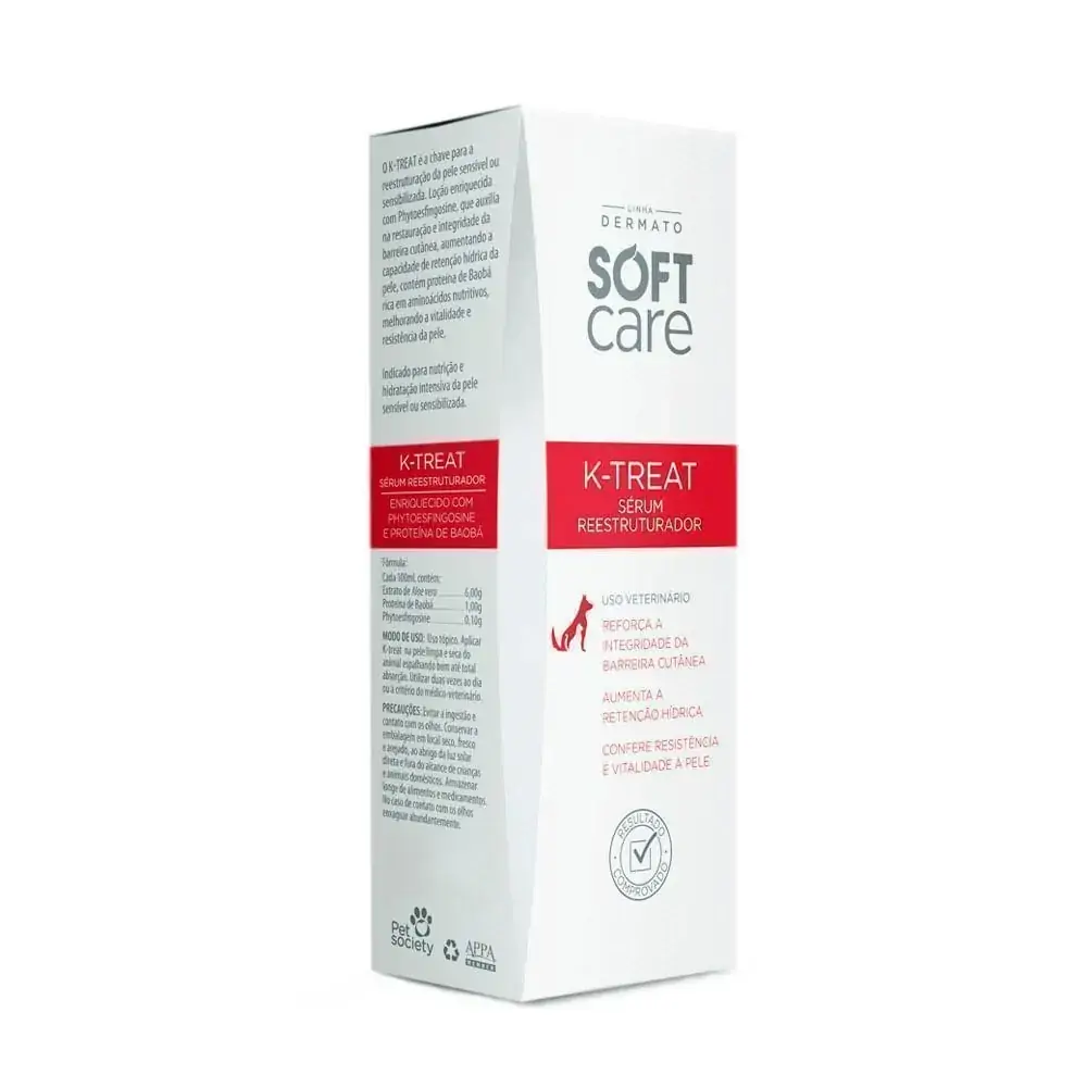 Reestruturador K-Treat Sérum Soft Care Pet Society 200g