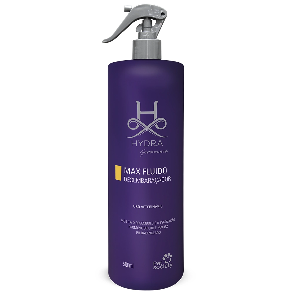Max Fluãdo Pet Society Hydra Groomers Desembaracador 500 Ml