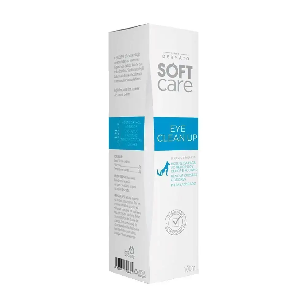 Loção Eye Clean Up Soft Care Pet Society 100ml