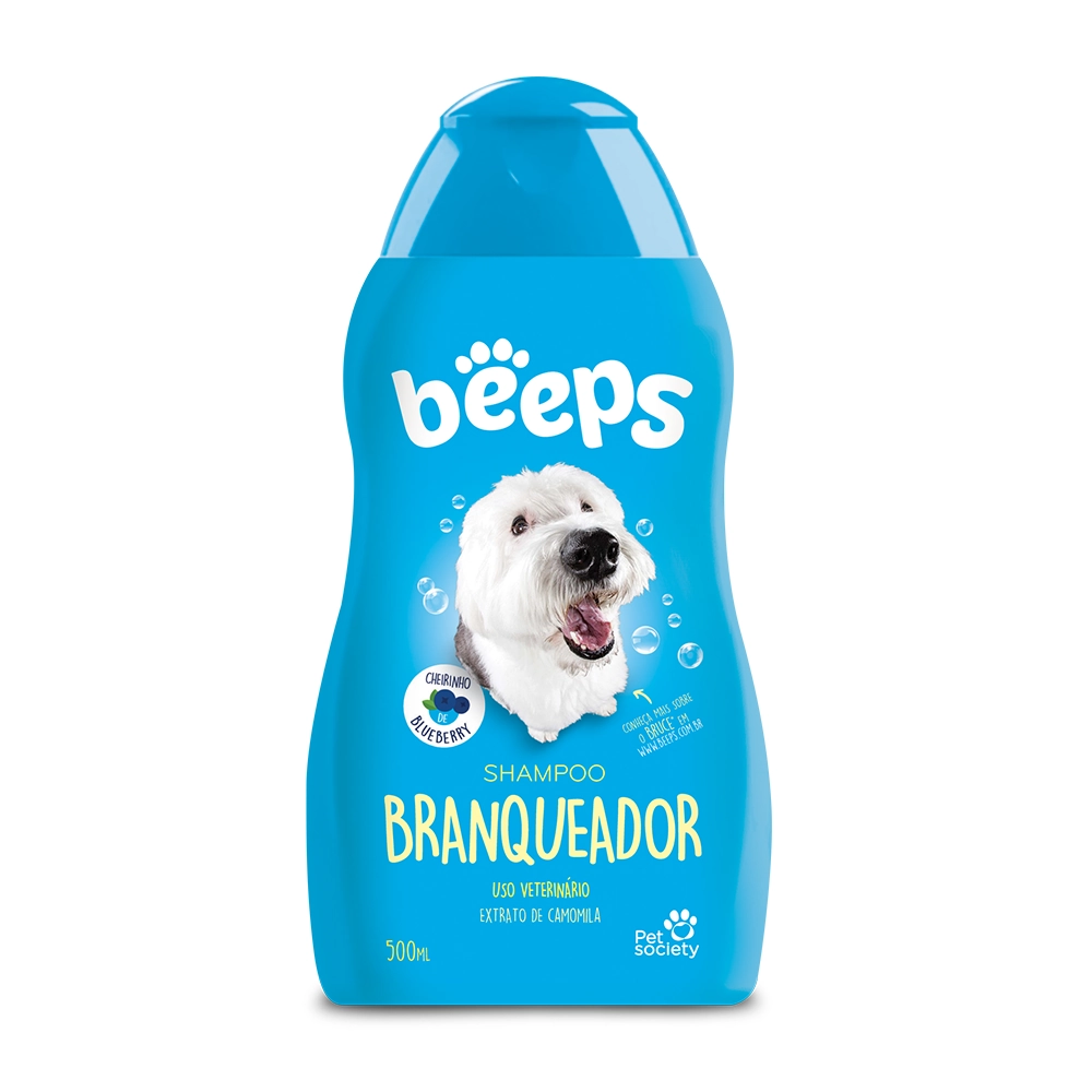 Shampoo Branqueador Beeps Pet Society 500ml