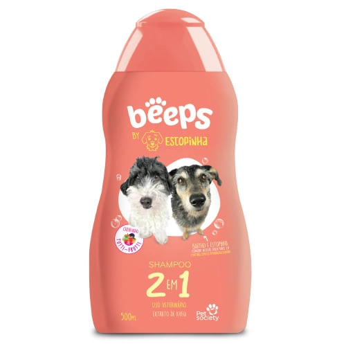 Shampoo Beeps Para Cães Estopinha 2 Em 1