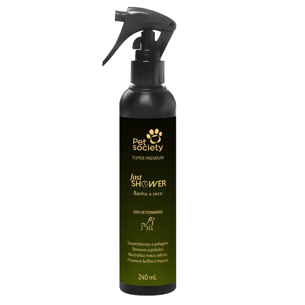Shampoo de Banho a Seco Cães Super Premium Pet Society 240ml 240ml