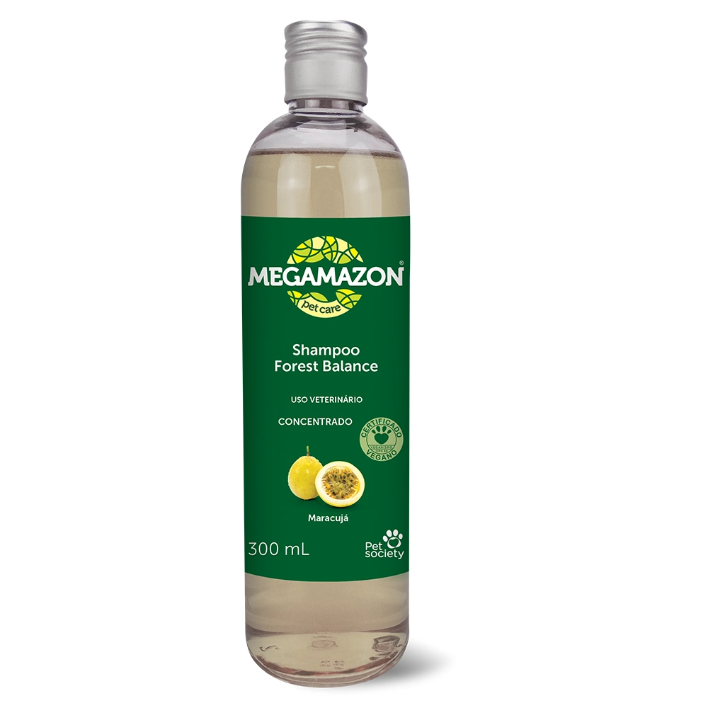 Shampoo Para Cães e Gatos Forest Balance Maracujá Megamazon 300ml