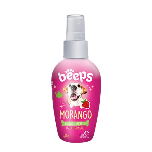 Colônia Beeps Morango Pet Society 60 ml