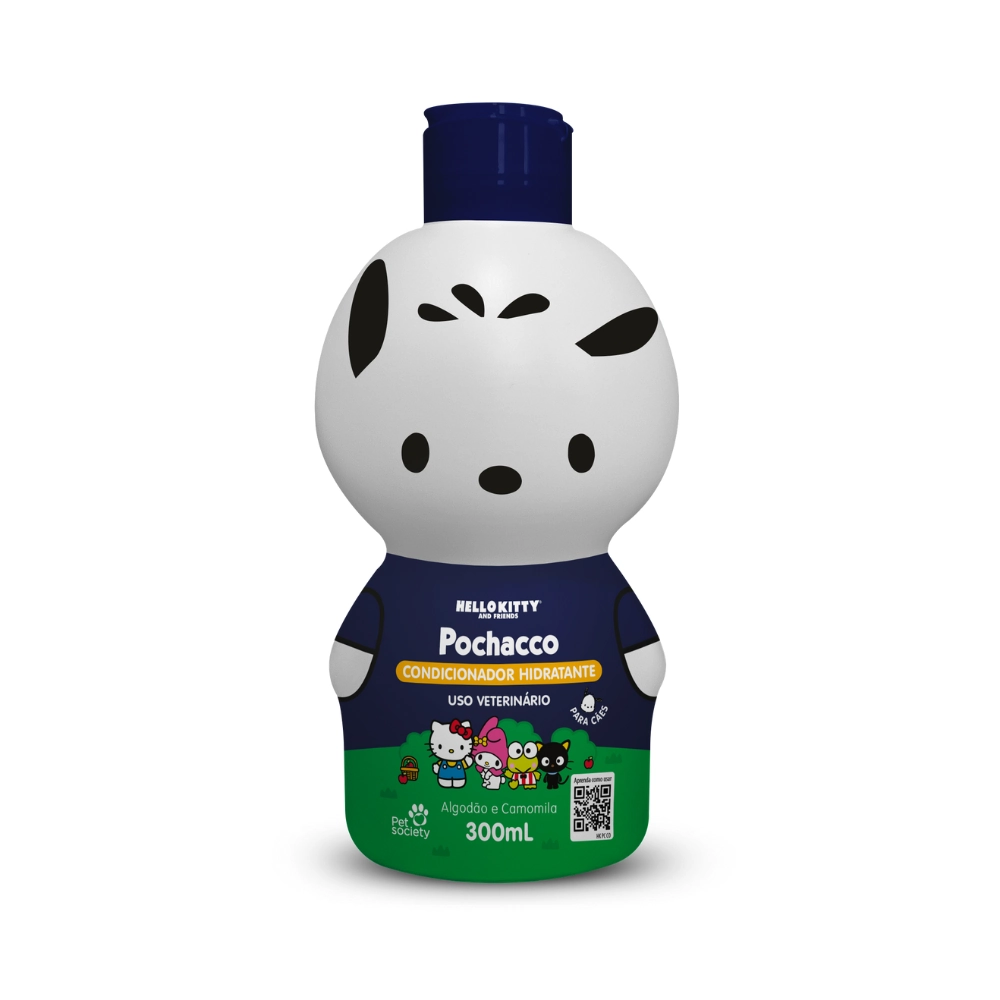 Condicionador Hidratante Para Cães Pochacco Hello Kitty And Friends Pet Society 300ml