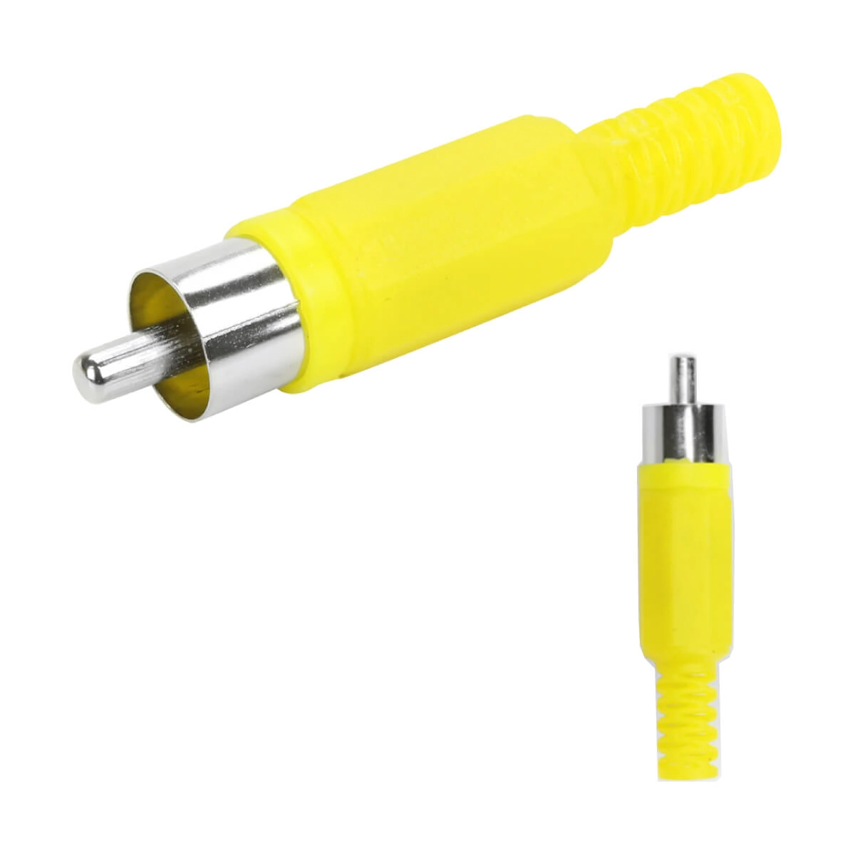 25x Plug Rca Macho - Alta Qualidade - Pix - Amarelo