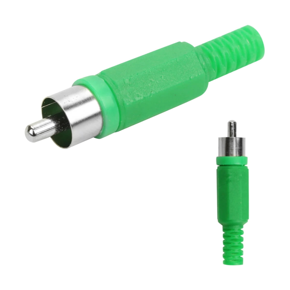 25x Plug Rca Macho - Alta Qualidade - Pix - Verde