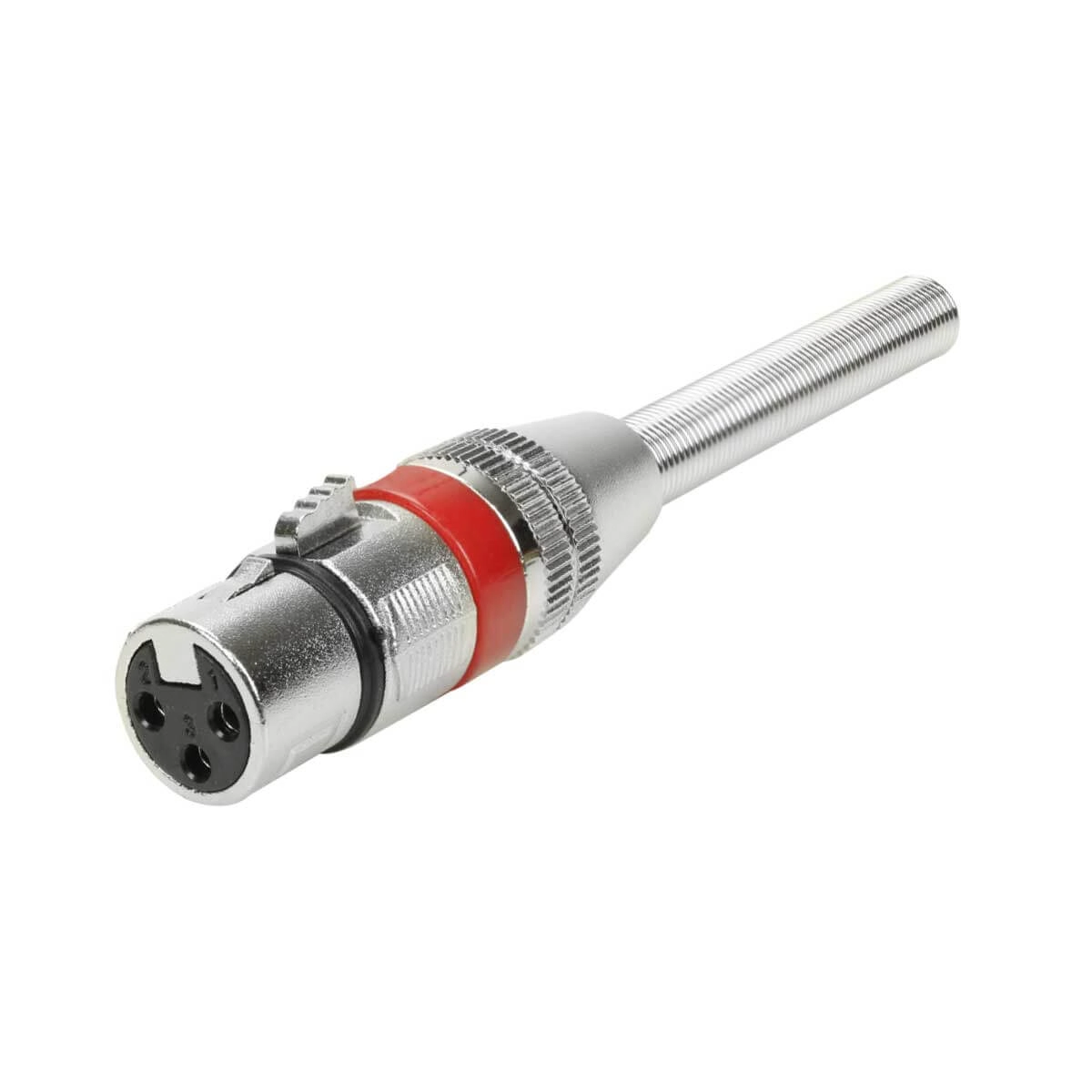 10x Plug Cannon Fêmea - Premium Profissional - Série Mola - Vermelho