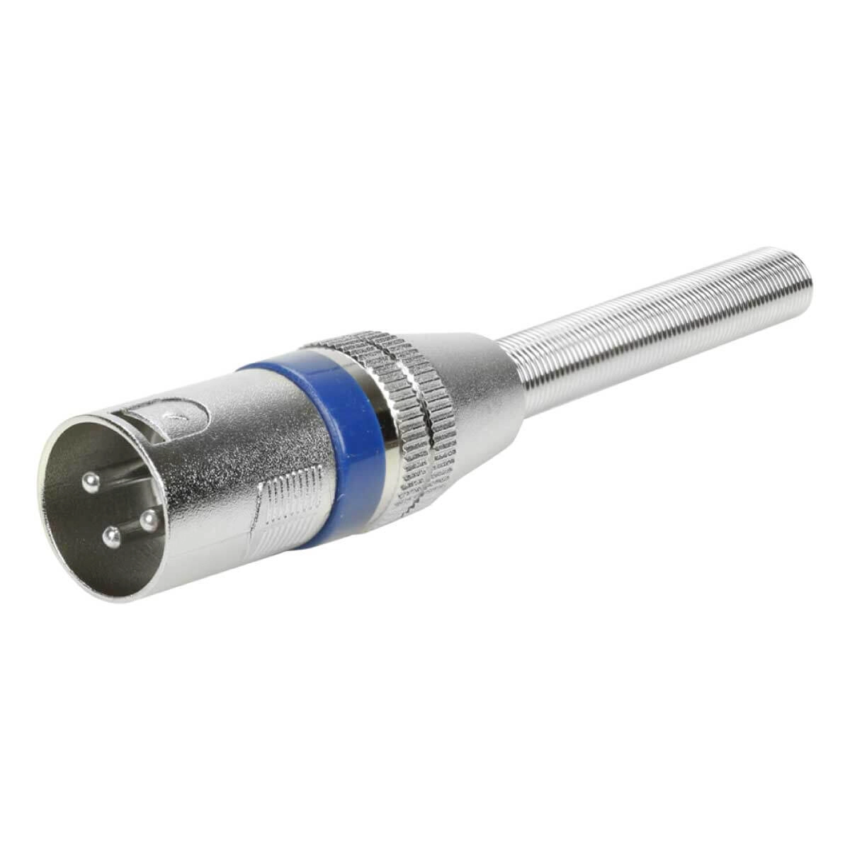10x Plug Cannon Macho - Premium Profissional - Série Mola - Azul