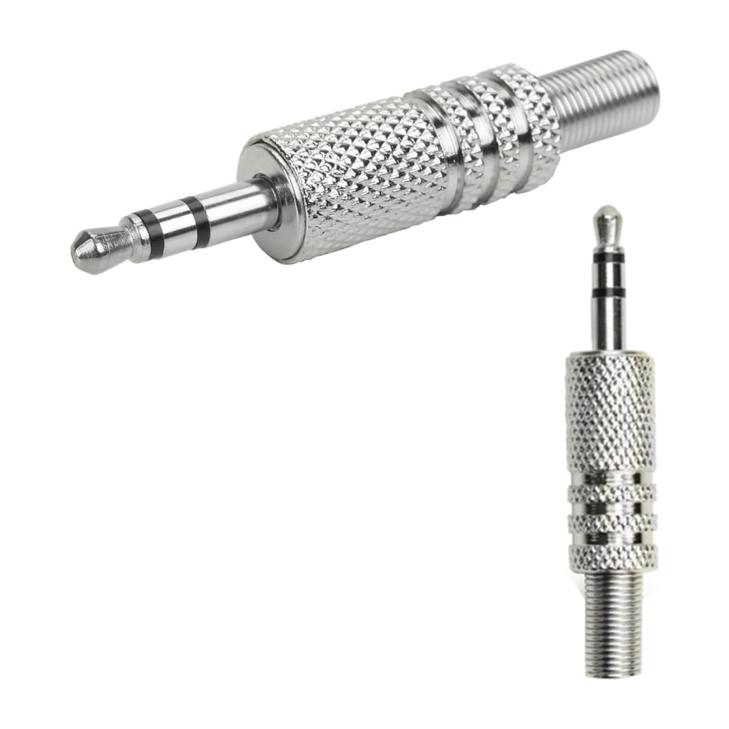 10x Plug Conector P2 Estéreo Profissional Reforçado Níquel