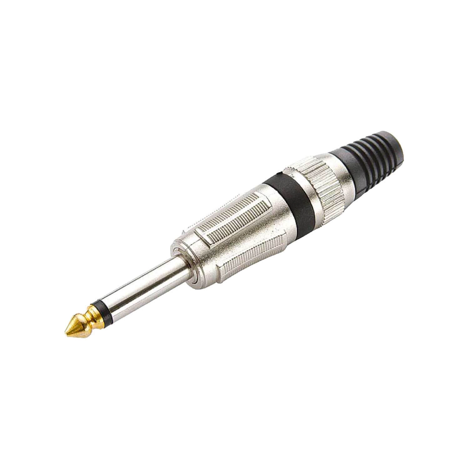 10x Plug P10 Mono Premium Profissional Série Ring - Preto