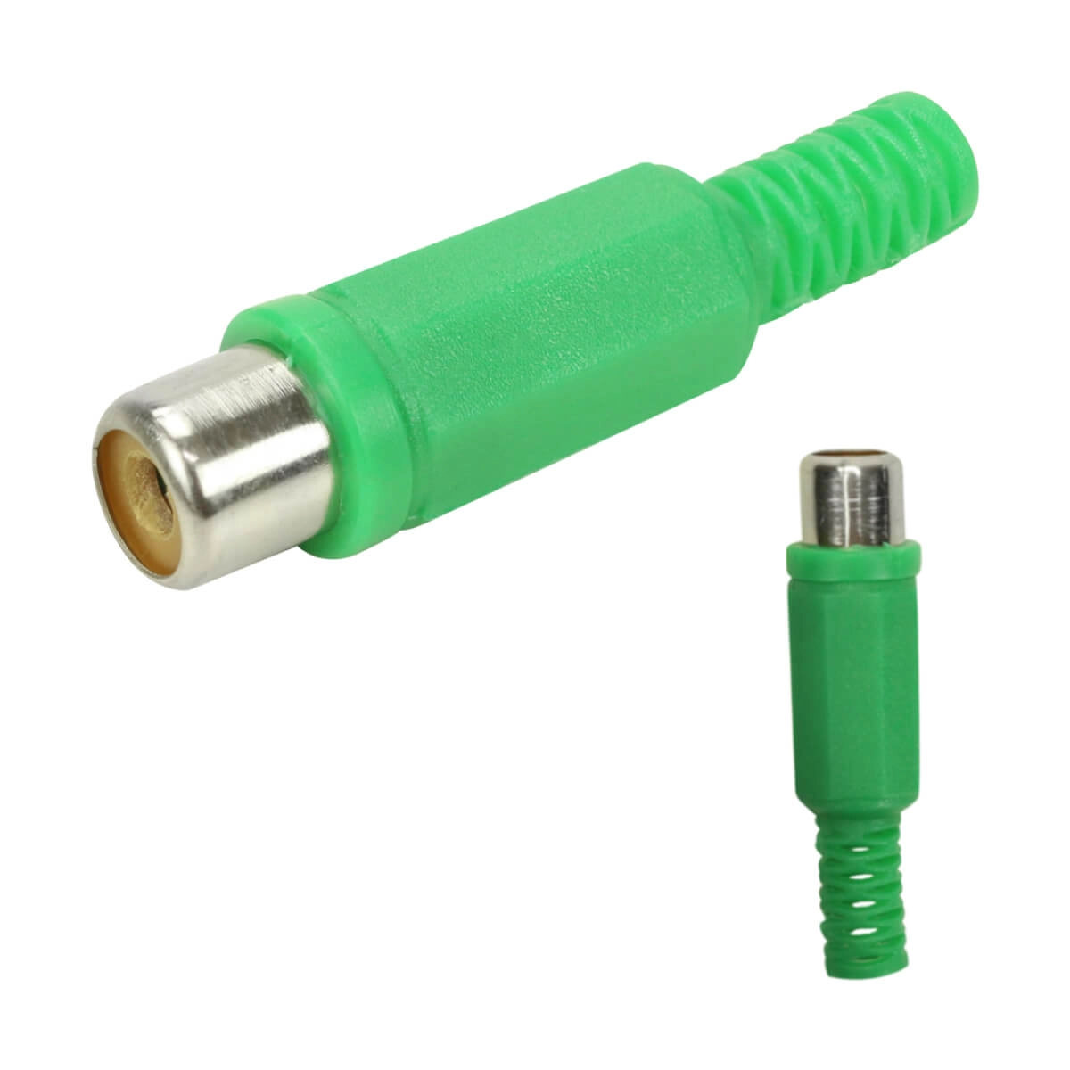 25x Plug Rca Fêmea - Alta Qualidade - Pix - Verde