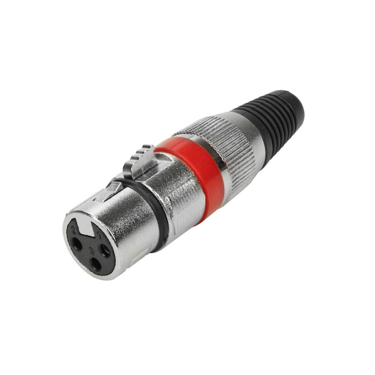 10x Plug Cannon Fêmea - Premium Profissional - Série Ring - Vermelho