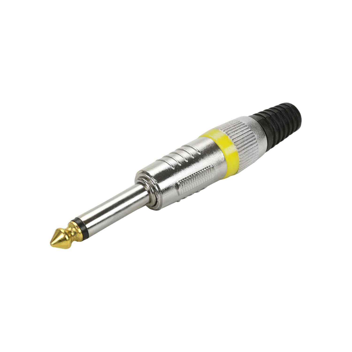 10x Plug P10 Mono Premium Profissional Série Ring - Amarelo