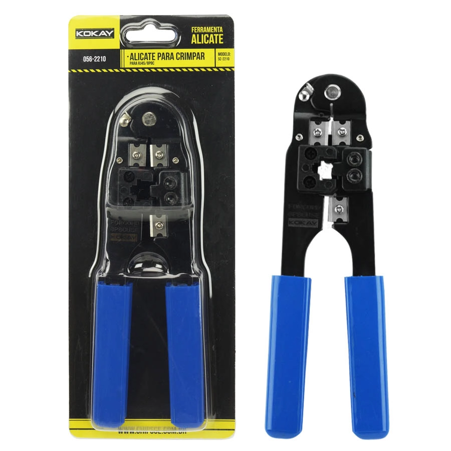 Alicate De Crimpagem De Conector Rj45 Cabo Lan Sc 2210
