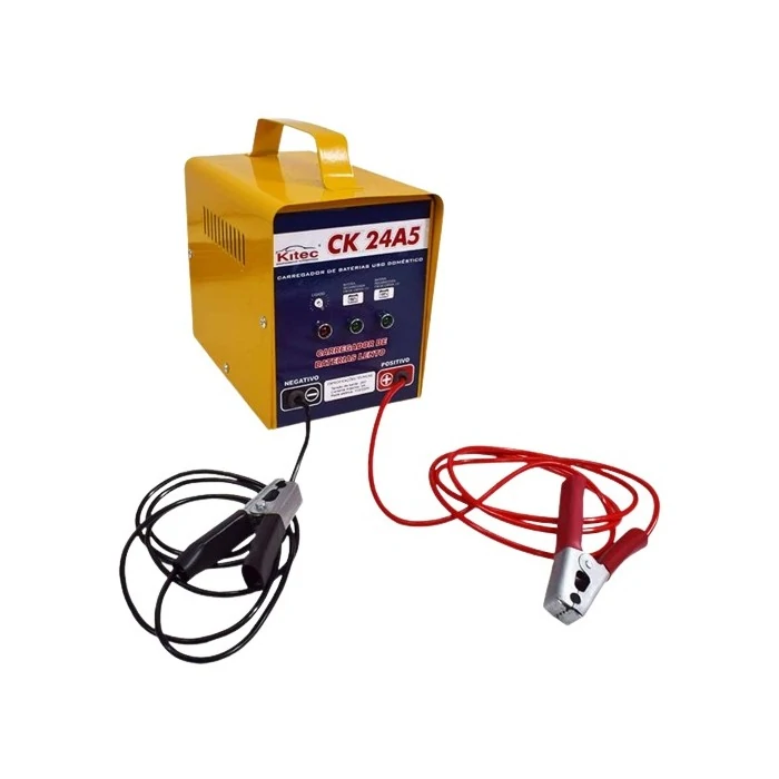 Carregador de Bateria Automotivo 110/220V Manual 5A 12/24V - KITEC CK24A5