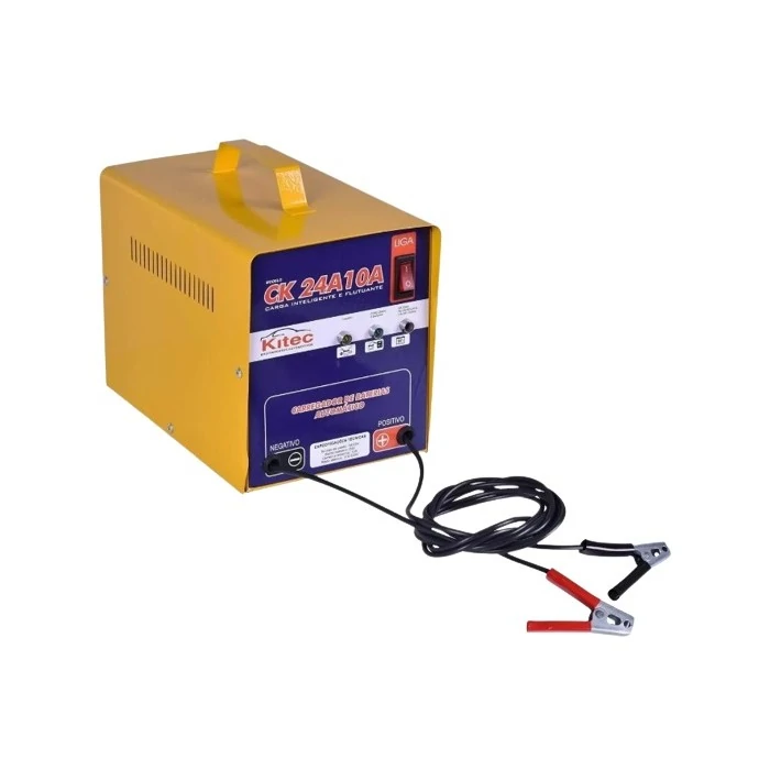 Carregador de Bateria Automotivo 110/220V Flutuador 10A 12/24V - KITEC CK24A10A