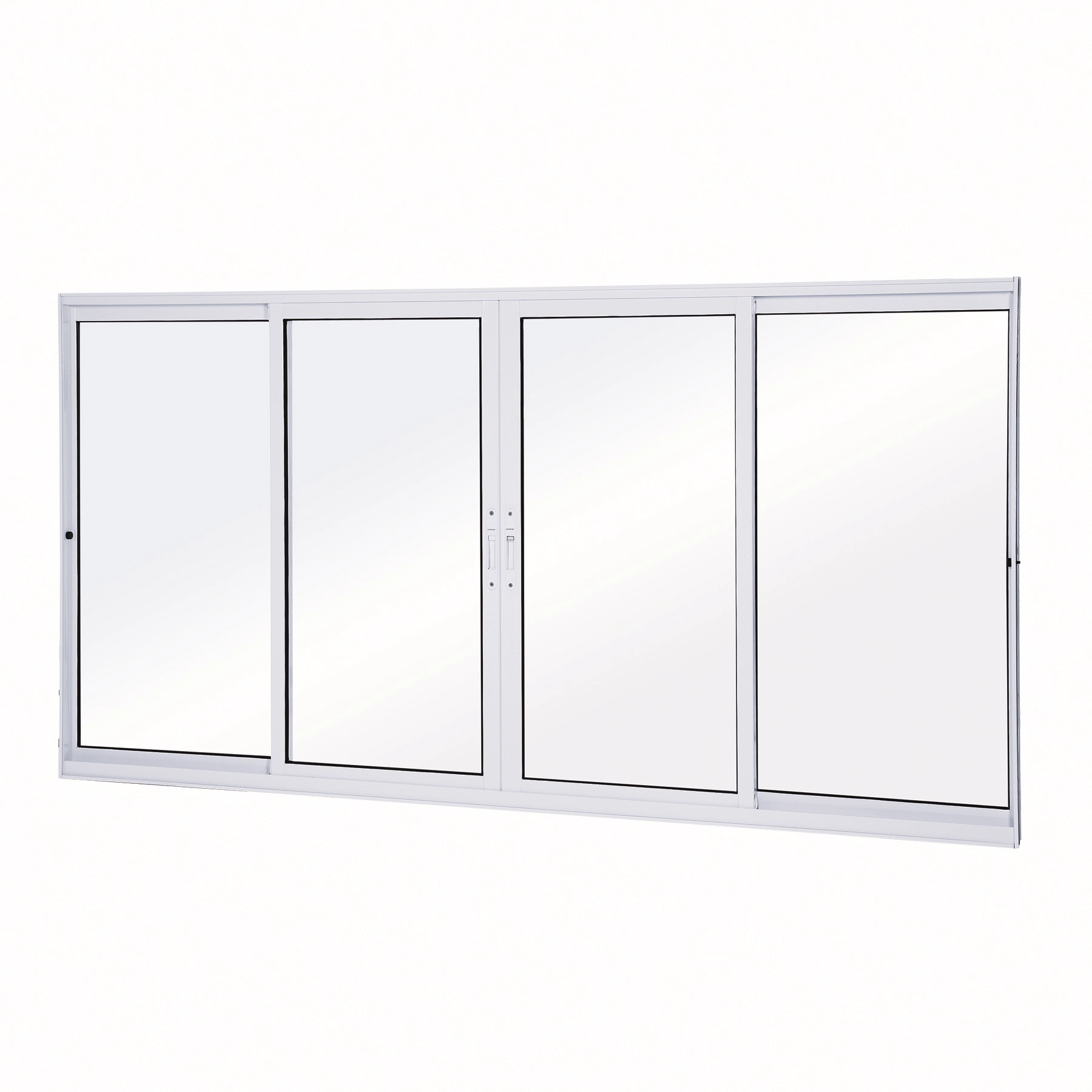 Janela de Alumínio de Correr 4 Folhas 120x200cm Eccellente Lucasa Ullian Branca