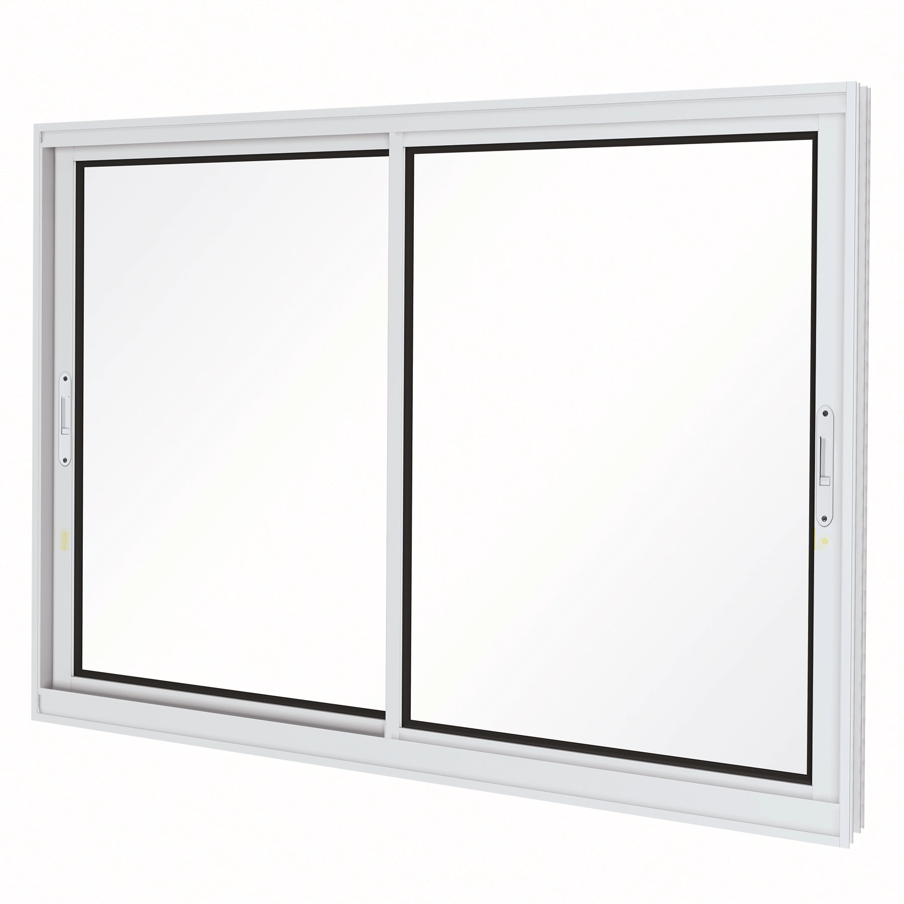 Janela de Alumínio de Correr 2 Folhas 100x150cm Eccellente Lucasa Ullian Branca