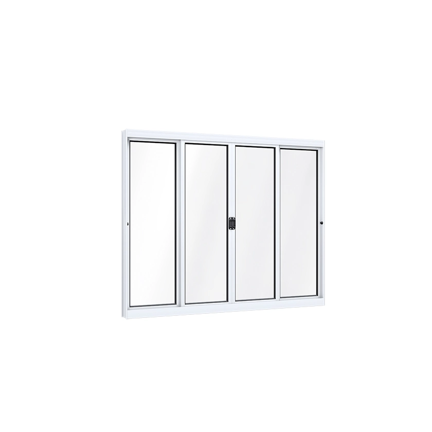 Janela de Alumínio de Correr 4 Folhas 120x150cm Ideale Lucasa Ullian Branca