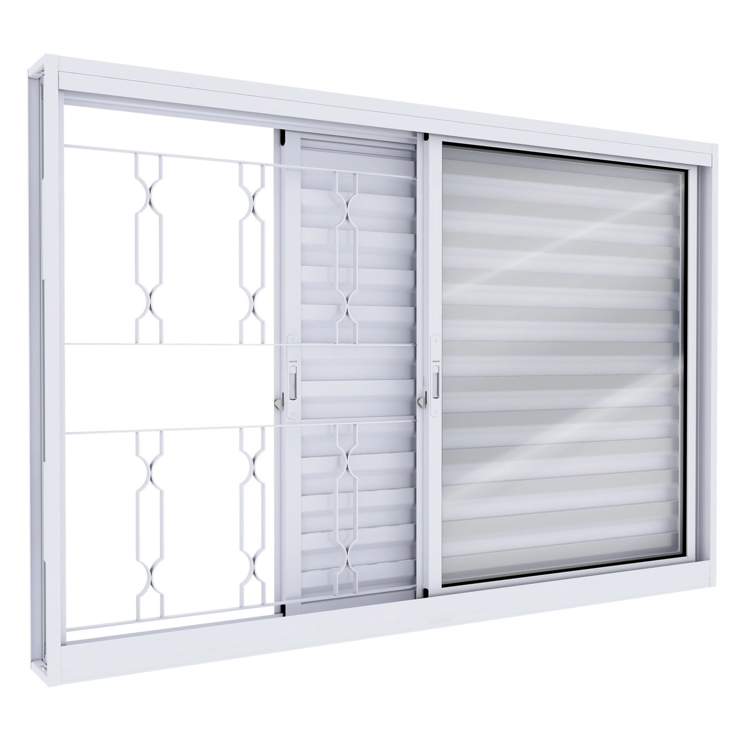 Janela De Aço Veneziana Lucasa Facilita Branco