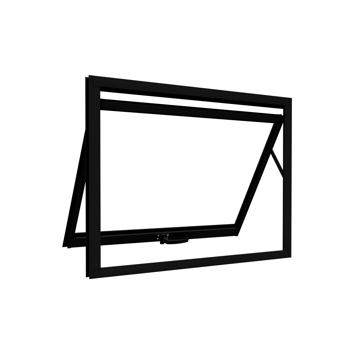 Janela De Alumínio Máximo Ar 60x80cm Lucasa Ideale Preto
