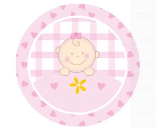 Adesivo Cromos Baby Menina C/20un
