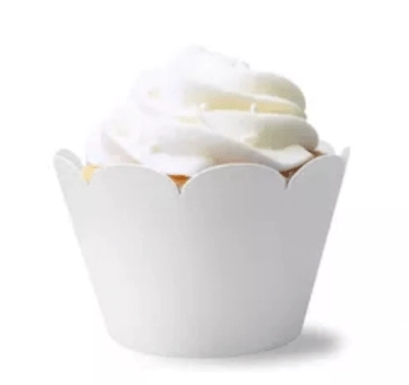Saia Mini Cupcakes Branca C/12