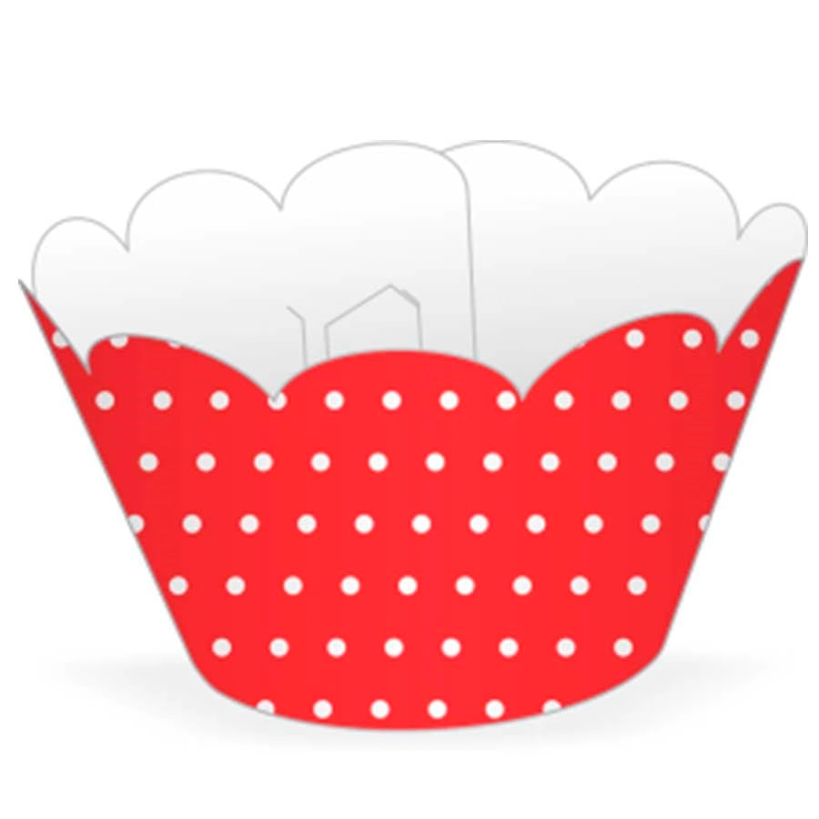 Pad.mini Cupcake Vermelho/branco
