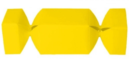 Caixa Bombom Amarelo C/10un