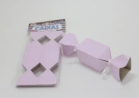 Caixa Bombom Rosa C/10un