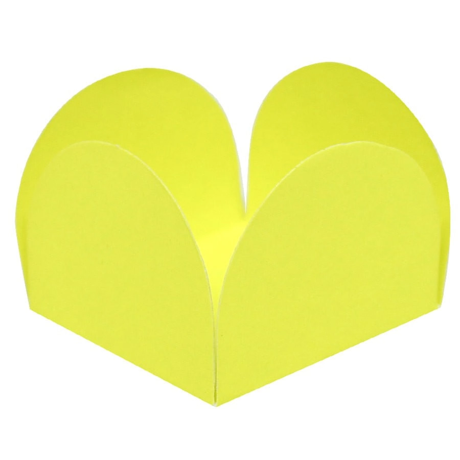 Forminha 4 Petalas Amarelo Neon