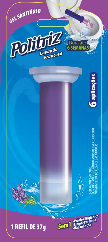 Gel Sanitario Politriz Refil 37gr Lavanda Frances