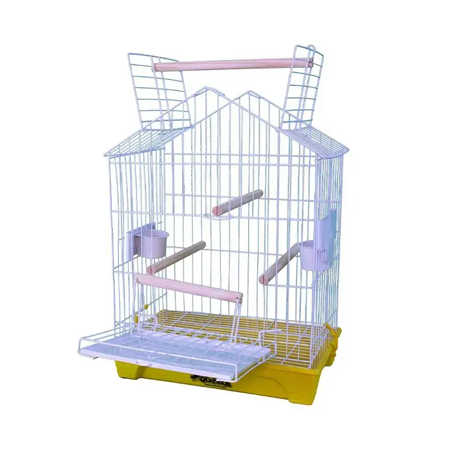 Gaiola Capela Para Calopsita Branca Com Base Azul Gaiolas Quatiguá