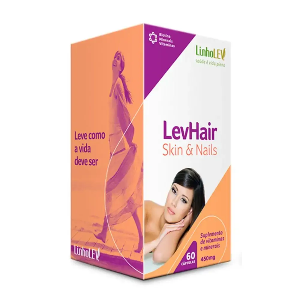 Linholev Levhair Skin 60caps Geral