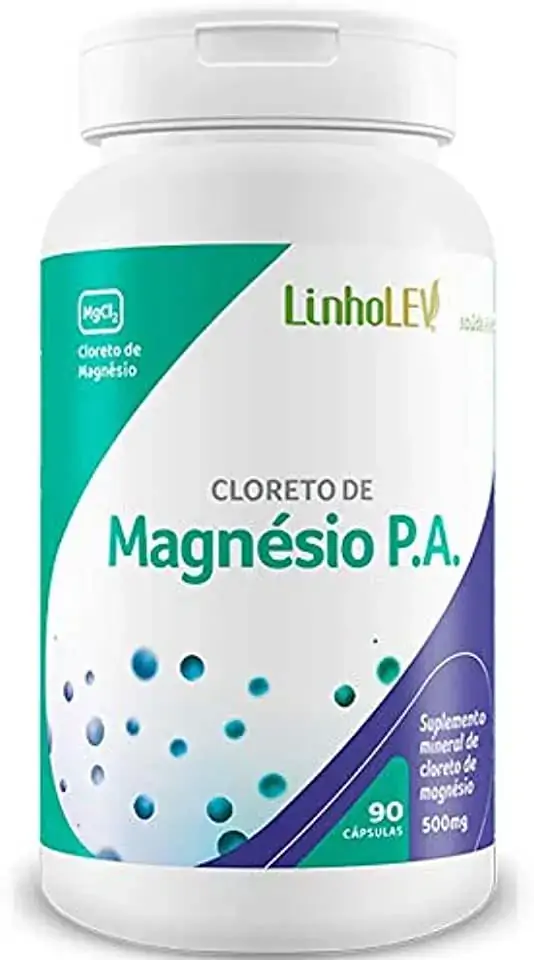 Cloreto Magnesio Pa 500mg C/90 Caps Linho Lev