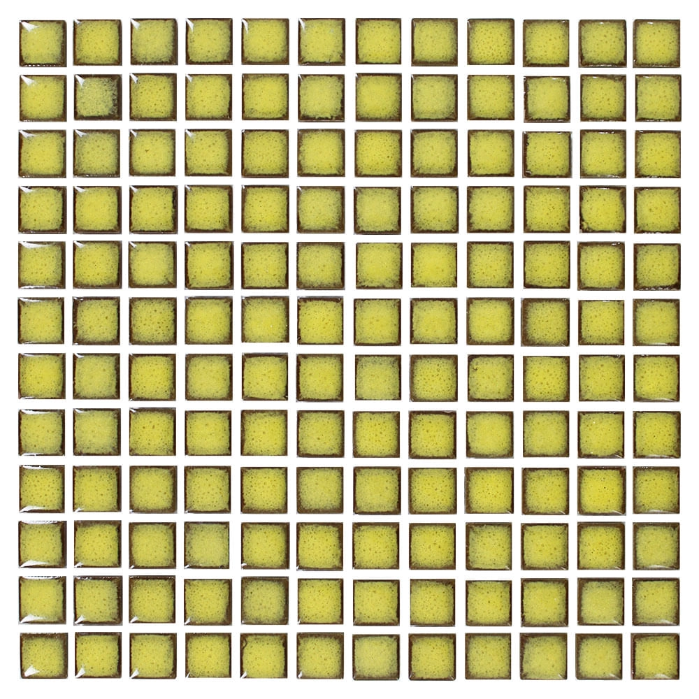Pastilha Cerâmica Nefertiti Mostarda 2x2 Placa 30x30cm - 1012020007