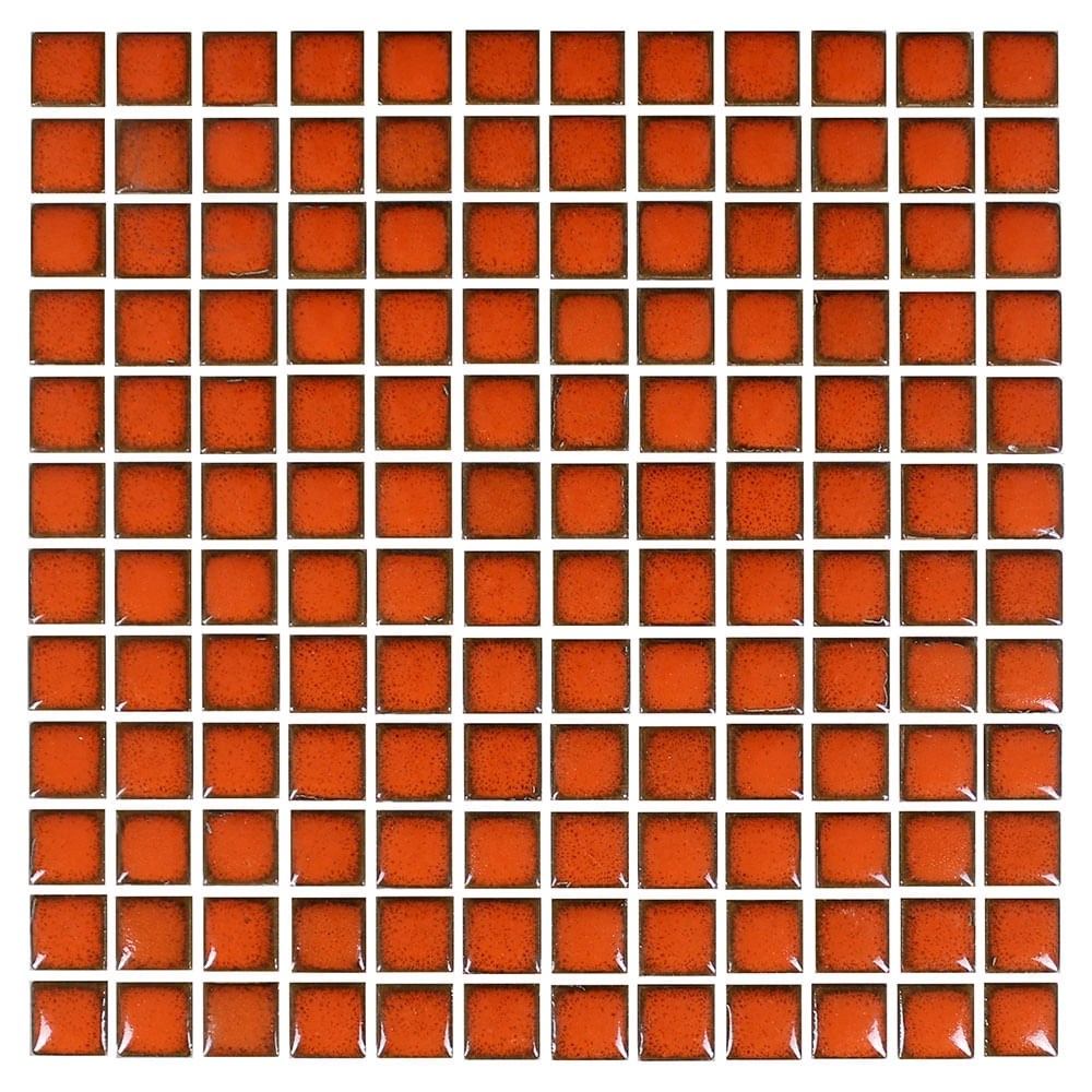 Pastilha Cerâmica Nefertiti Laranja 2x2 Placa 30x30cm - 1012020009