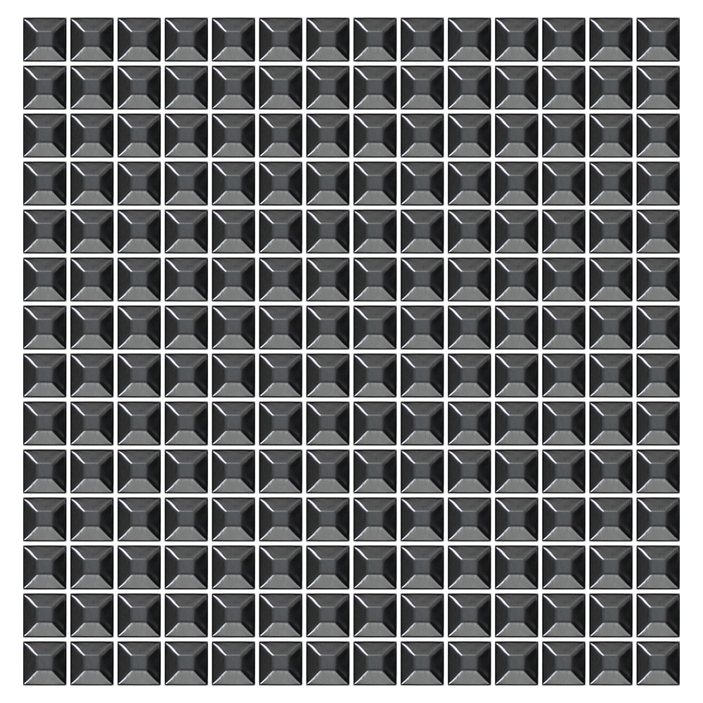 Mosaico De Metal Barcelona Black 2x2 Placa 30x30cm - 1315003007
