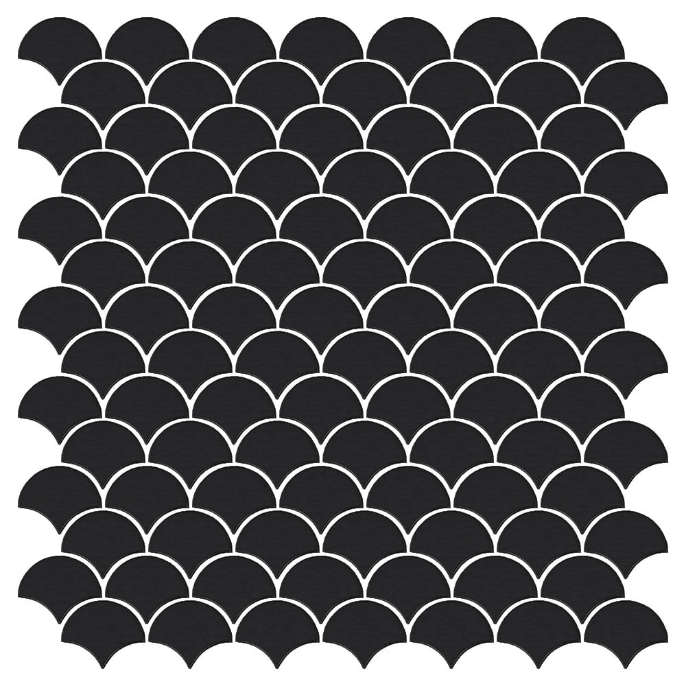 Mosaico De Metal Biarritz Black 4x3 Placa 32x32cm - 1315003015