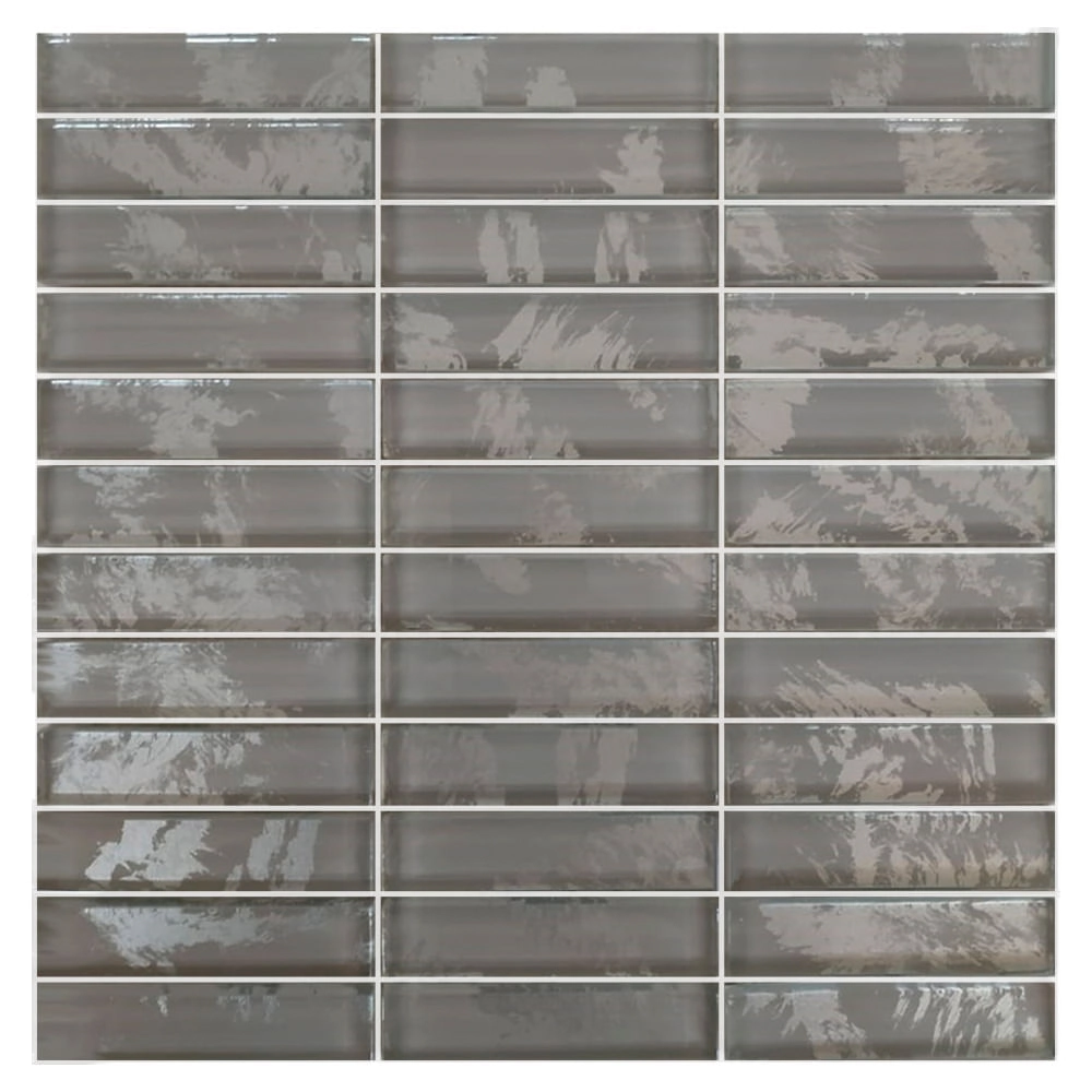 Pastilha De Vidro Evolution Silver 9,5x2,3 Placa 30x30cm - 1313121002
