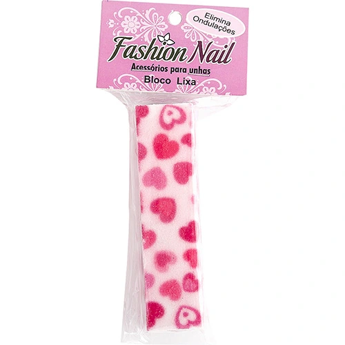 Bloco Lixa Fashion Nail Coração