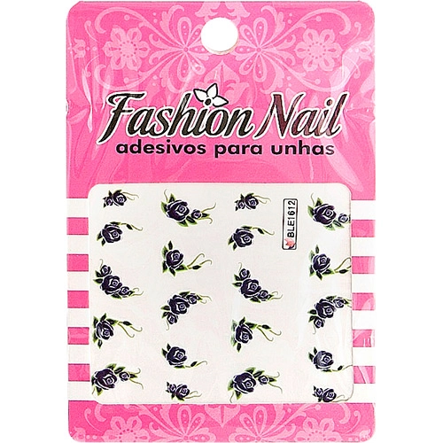 Adesivo Para Unhas Fashion Nail Ble 1612 Flor
